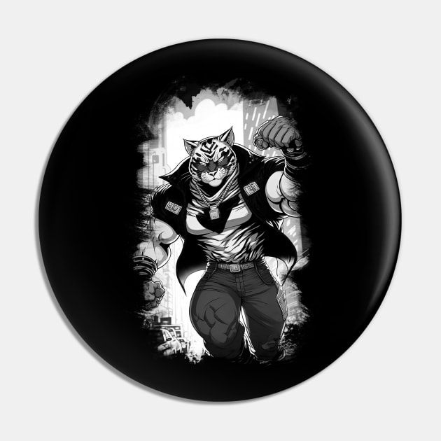 Super Humanize Big Cat Pin by Holycat