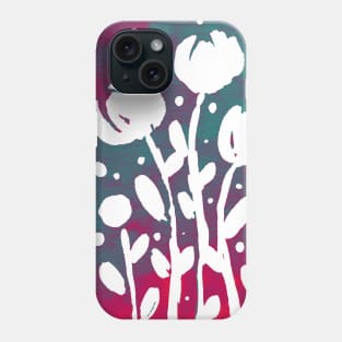 Whimsical watercolor flowers – multicolor Phone Case