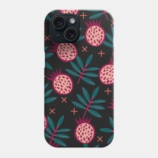 pomegranate print Phone Case