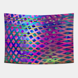 Multicolores abstract lines Tapestry