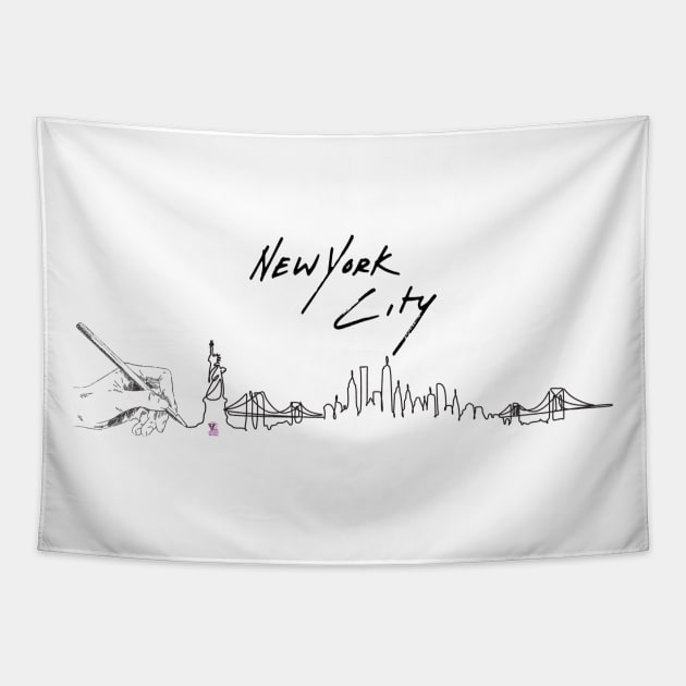 New York New York Tapestry by Viper Unconvetional Concept