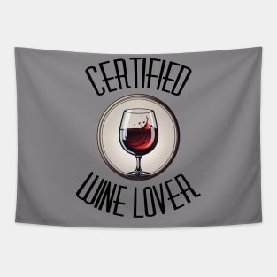 Certified Wine Lover Tapestry