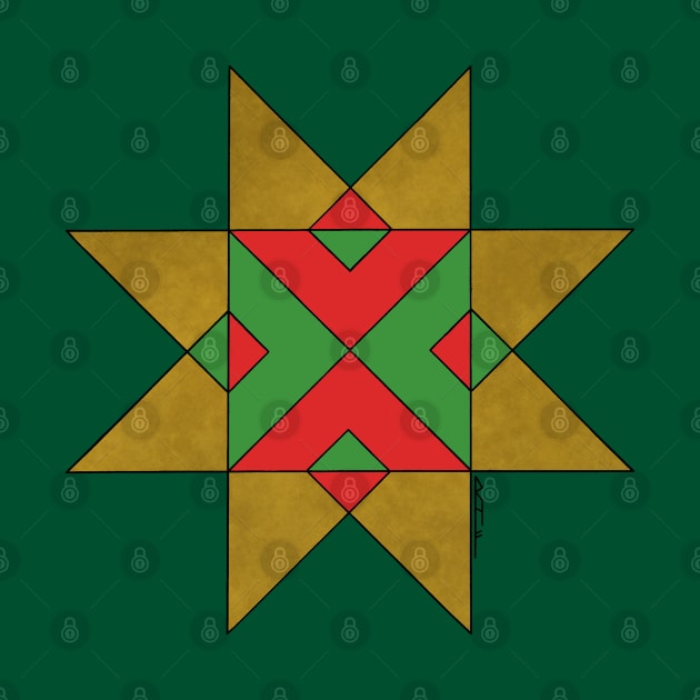 Lincolnshire Auseklis Witch Mark Red and Green by AzureLionProductions