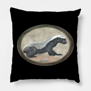 Honey badger - Ratel - Wildlife in Africa Pillow