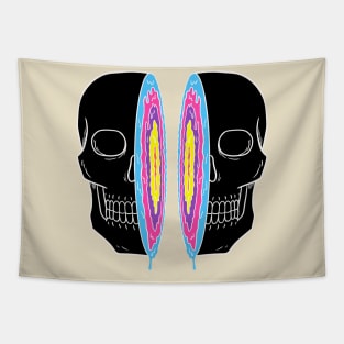 Skull slides colors Tapestry