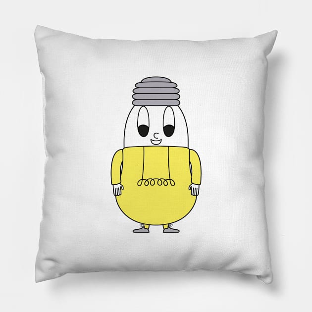 Lightbulb Egg Pillow by M.-P.-Mueller