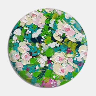 Pastel roses knife painting Pin