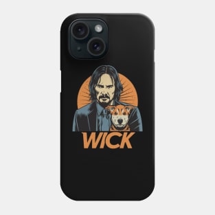 John Wick and dog Phone Case