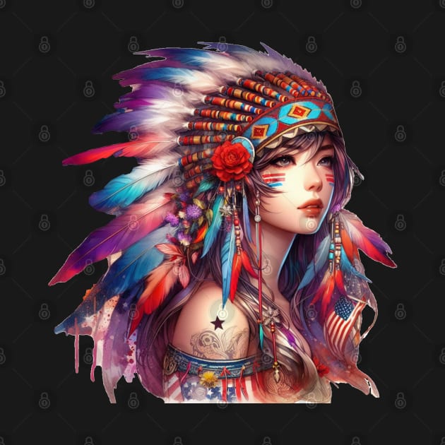 Native American Beauty, Feather And Iron | Catsie Cat by Catsie Cat