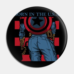 captain-america, music, classic rock, rbrow, civil war, winter soldier Pin