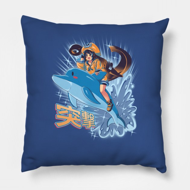 totsugeki!! Pillow by CoinboxTees