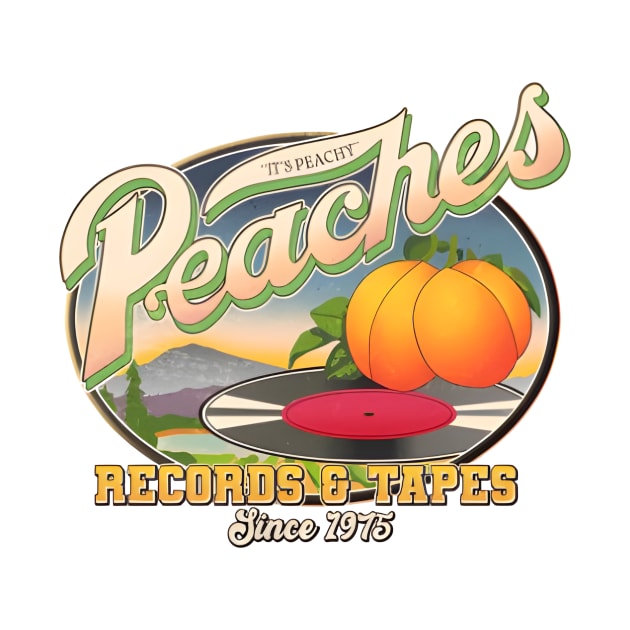 Vintage Peaches Records And Tapes Since 1975 by FelineStay