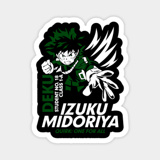 Deku – One for All’s Ultimate Wielder Magnet