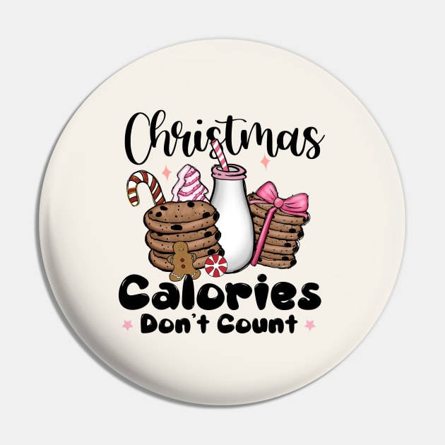 Christmas Calories Don't Count Pin by Nessanya