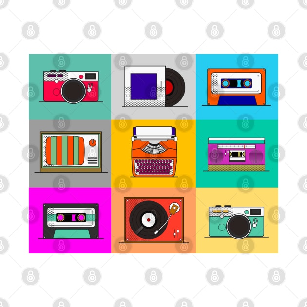 Pop art retro tech by Maison de Kitsch