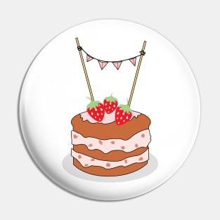 Strawberry Cake Pin