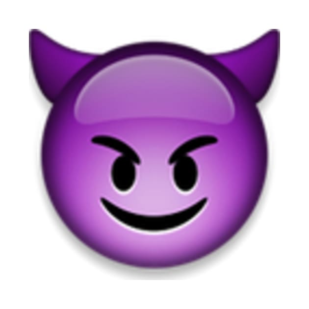 smiling face with horns by Emoji