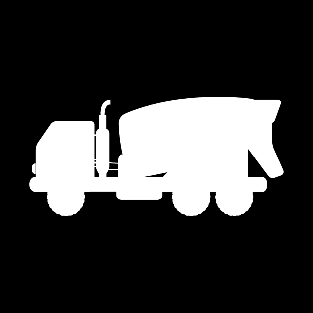 Truck Emblem Black White Truck Driver Design by samshirts
