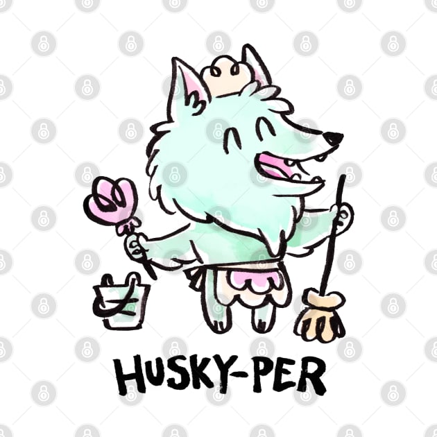 Husky-Per by ginaromoart