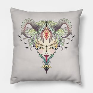 Demon Devil Girl, Oni Monster Woman Pillow