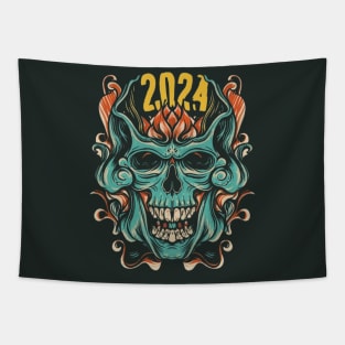 Dark New Year 2024 Tapestry