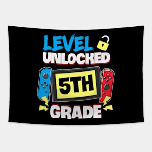 Level 5Th Grade Unlocked Back To School First Day Boys Girls Tapestry