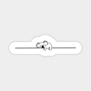 Koala sleeping- Line Art Magnet