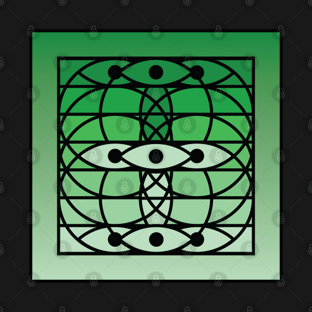 Doc Labs - Third Eye / Awakening (Geometric Art / Meditation / Yoga) - Version 4 - (Green No.2) by Doc Labs