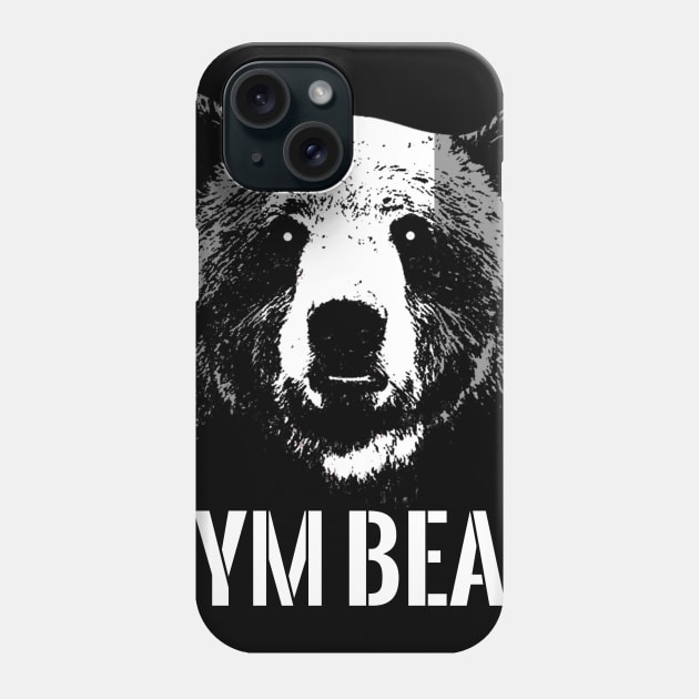 Gym Bear Phone Case by PowerliftingT