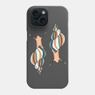 Banded snails - peach fuzz Phone Case