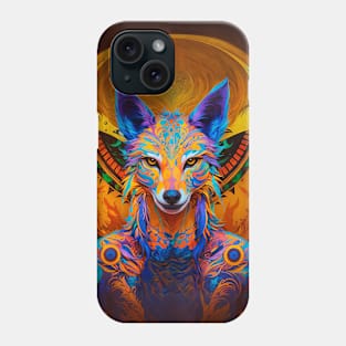 Coyote The Trickster (1) - Trippy Psychedelic Canis Phone Case