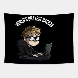 World's Okayest Hacker v2 (round) Tapestry