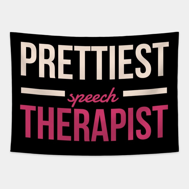 Prettiest Speech Therapist Tapestry by coloringiship