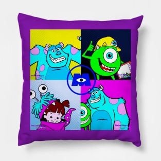 monsters inc pop art quad Pillow