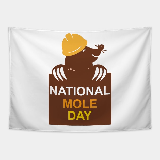 national mole day Tapestry by Vortex.Merch