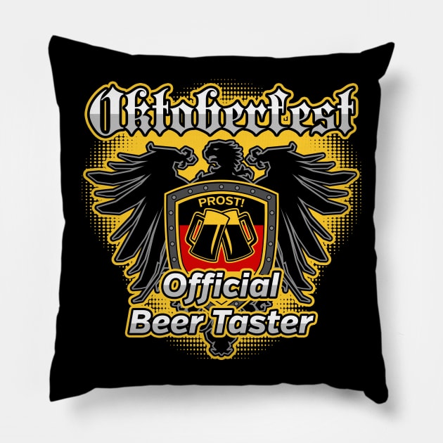 Oktoberfest Official Beer Taster Pillow by RadStar