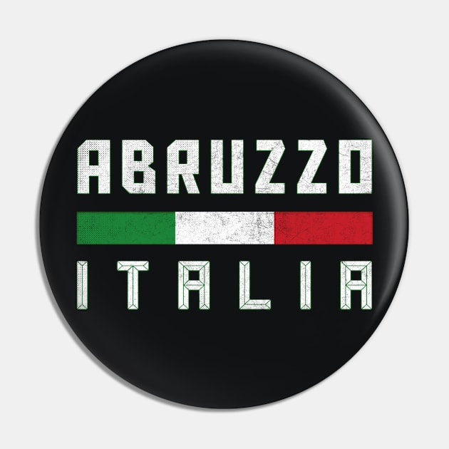 Abruzzo Italia / Italy Typography Design Pin by DankFutura