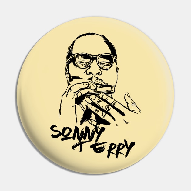 Sonny Terry Pin by Erena Samohai