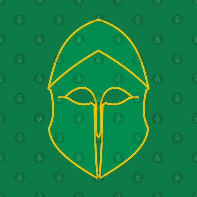 Corinthian helmet (green) by PabloDeChenez