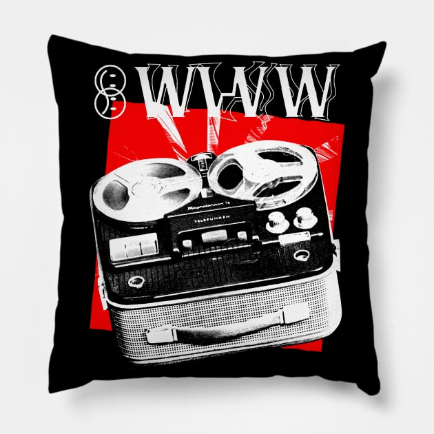 WWW electronics Pillow by Everything Goods