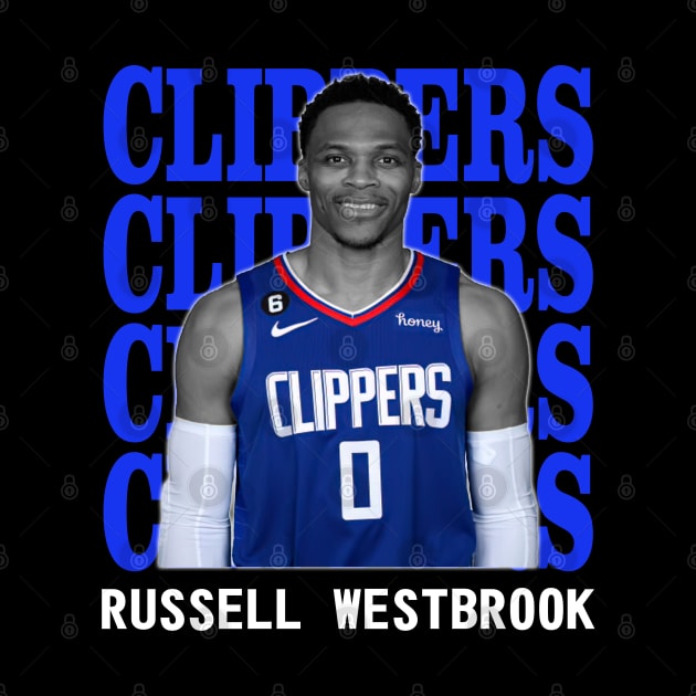 Los Angeles Clippers Russell Westbrook 0 by Thejockandnerd