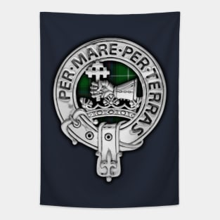 Clan MacDonald of the Isles Crest & Tartan Tapestry