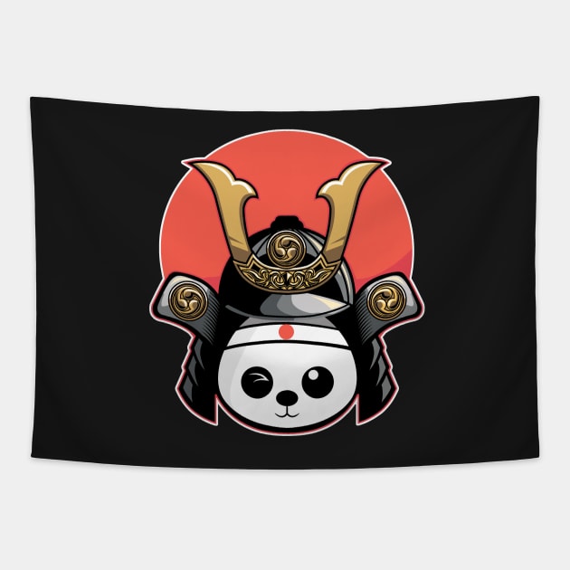 Samurai Karate Panda Tapestry by Karate Panda