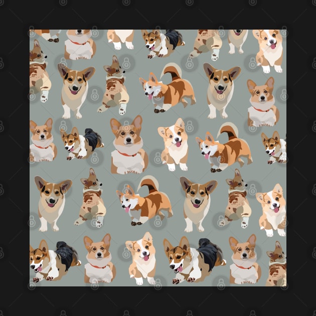 Corgis by smoochugs