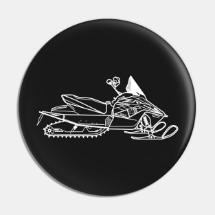 Stylish Snowmobile Pin