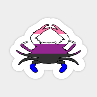 Blue Crab: Genderfluid Pride Magnet