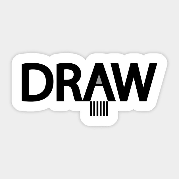 Draw Drawing - Draw Drawing - Sticker | TeePublic