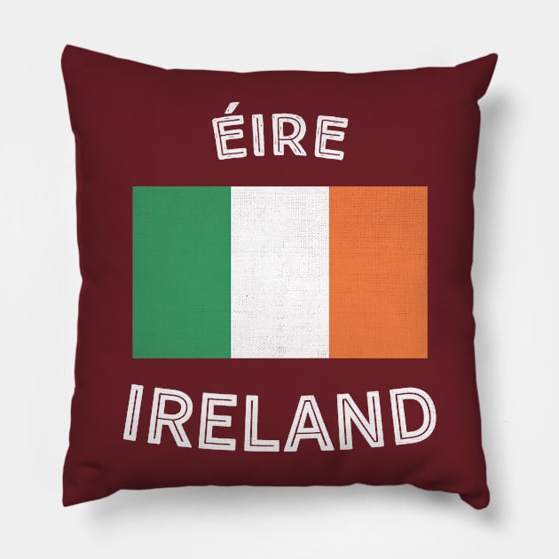 Ireland Flag Pillow by phenomad