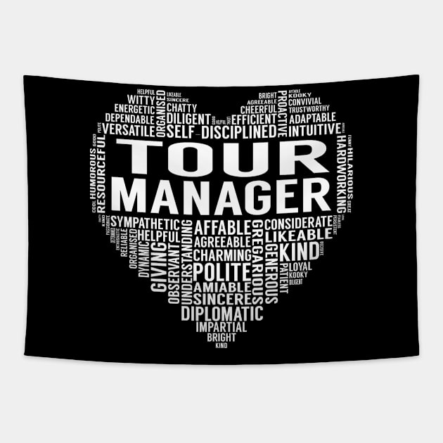 Tour Manager Heart Tapestry by LotusTee