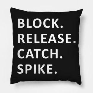 block release catch spike Pillow